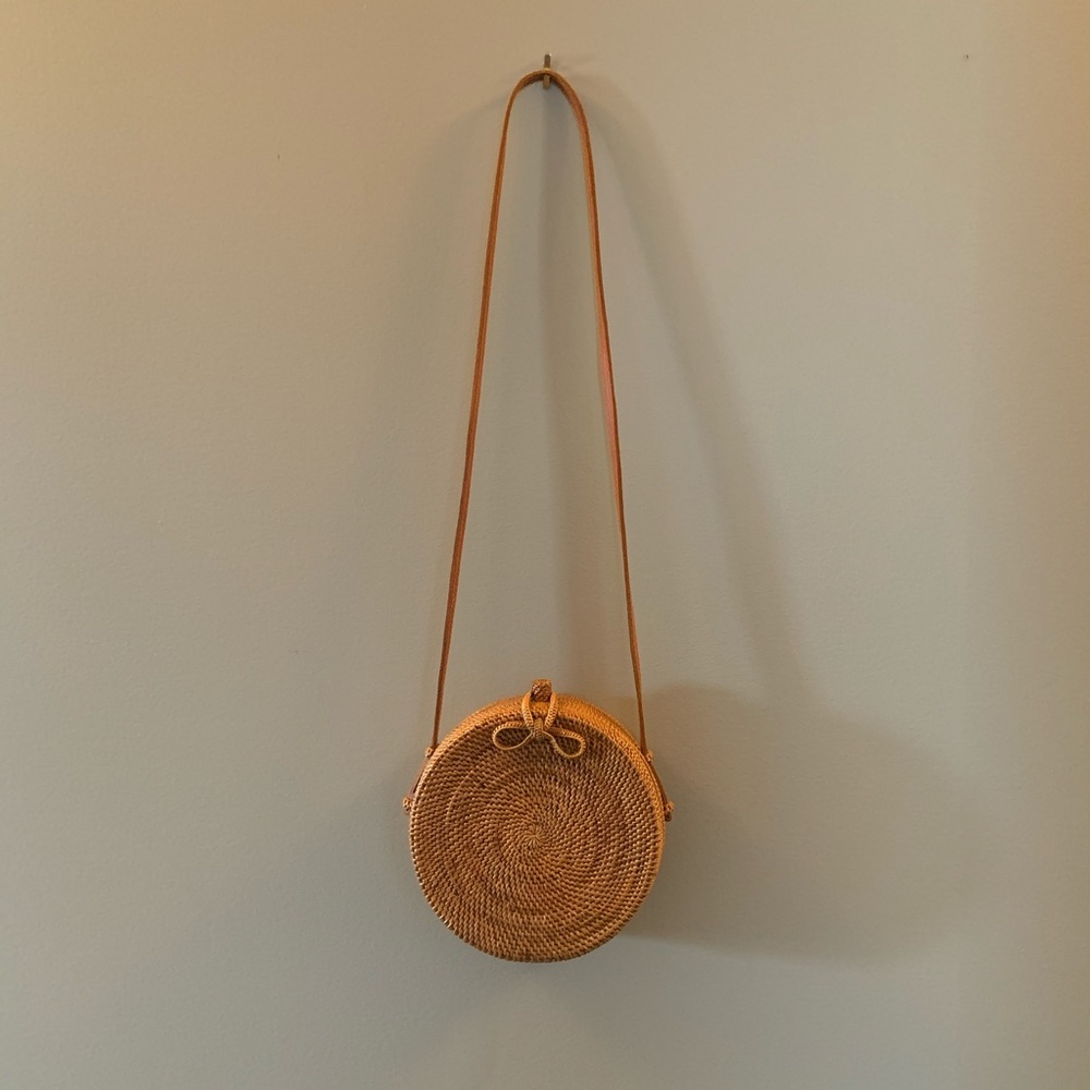 Handmade Round Rattan Bag
